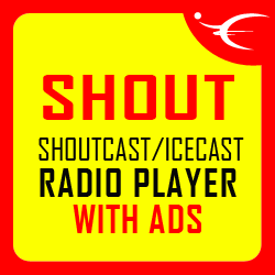 SHOUT - HTML5 Radio Player With Ads - ShoutCast and IceCast Support