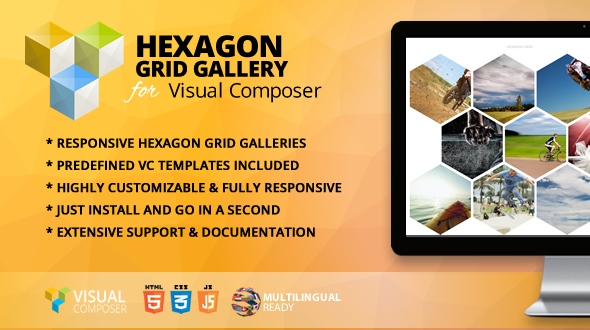 Hexagon Grid Gallery Addon for WPBakery Page Builder (formerly Visual Composer)